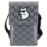 Karl Lagerfeld Case KLWBSAKHPCG Handbag - Silver Saffiano Monogram Choupette