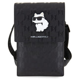 Karl Lagerfeld Case KLWBSAKHPCK Handbag - Black Saffiano Monogram Choupette