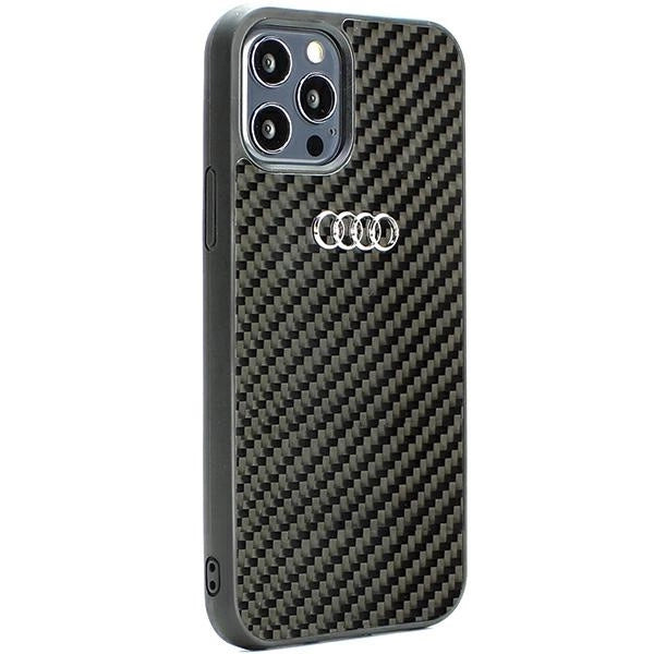 Audi Carbon Fiber iPhone 12/12 Pro 6.1" black/black hardcase AU-TPUPCIP12P-R8/D2-BK
