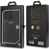 Audi Carbon Fiber iPhone 14 Pro 6.1" black/black hardcase AU-TPUPCIP14P-R8/D2-BK