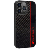 Audi Carbon Fiber Stripe iPhone 13 Pro / 13 6.1" black/black hardcase AUS-TPUPCIP13P-R8/D1-BK
