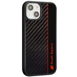 Audi Carbon Fiber Stripe iPhone 14 6.1" black/black hardcase AUS-TPUPCIP14-R8/D1-BK
