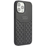 Audi Genuine Leather iPhone 13 Pro / 13 6.1" black/black hardcase AU-TPUPCIP13P-Q8/D1-BK