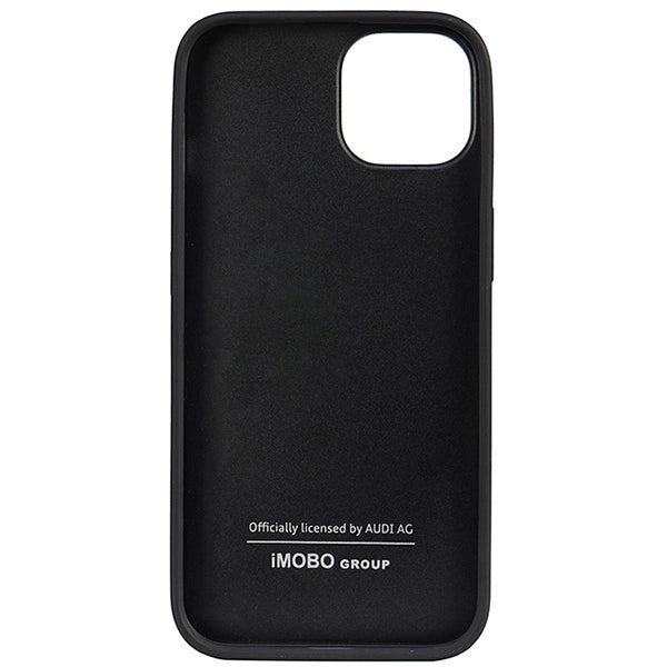 Audi Genuine Leather iPhone 14 6.1" black/black hardcase AU-TPUPPCIP14-Q8/D1-BK