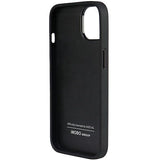 Audi Genuine Leather iPhone 14 6.1" black/black hardcase AU-TPUPPCIP14-Q8/D1-BK