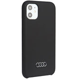 Audi Silicone Case iPhone 11 / Xr 6.1" black/black hardcase AU-LSRIP11-Q3/D1-BK