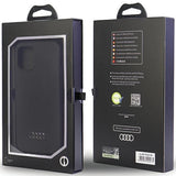 Audi Silicone Case iPhone 12/12 Pro 6.1" black/black hardcase AU-LSRIP12P-Q3/D1-BK