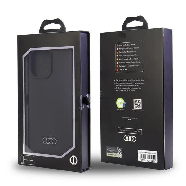 Audi Silicone Case iPhone 13 Pro Max 6.7" sort/sort hardcase AU-LSRIP13PM-Q3/D1-BK