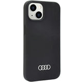 Audi Silicone Case iPhone 14 6.1" black/black hardcase AU-LSRIP14-Q3/D1-BK