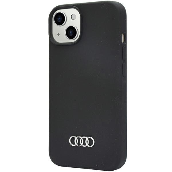 Audi Silicone Case iPhone 14 6.1" black/black hardcase AU-LSRIP14-Q3/D1-BK