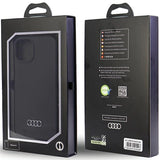Audi Silicone Case iPhone 14 6.1" black/black hardcase AU-LSRIP14-Q3/D1-BK