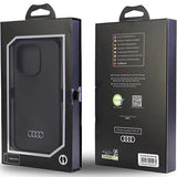 Audi Silicone Case iPhone 14 Pro 6.1" black/black hardcase AU-LSRIP14P-Q3/D1-BK