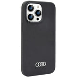 Audi Silicone Case iPhone 14 Pro Max 6.7" black/black hardcase AU-LSRIP14PM-Q3/D1-BK