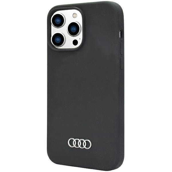 Audi Silicone Case iPhone 14 Pro Max 6.7" black/black hardcase AU-LSRIP14PM-Q3/D1-BK
