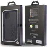 Audi syntetisk læder iPhone 11 Pro 5.8" sort/sort hardcase AU-TPUPPCIP11-TT/D1-BK
