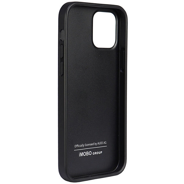 Audi Syntetisk Læder iPhone 12/12 Pro 6.1" sort/sort hardcase AU-TPUPCIP12P-TT/D1-BK