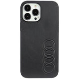 Audi syntetisk læder iPhone 13 Pro Max 6.7" sort/sort hardcase AU-TPUPPCIP13PM-TT/D1-BK