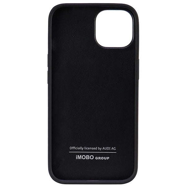 Audi syntetisk læder iPhone 14 6.1" sort/sort hardcase AU-TPUPPCIP14-TT/D1-BK