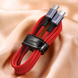 Grøn US294 USB-C - USB-C 3A 480Mb/s kabel 1m - rød