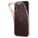 Spigen Crystal Flex iPhone 15 Plus Case - Pink/gennemsigtigt