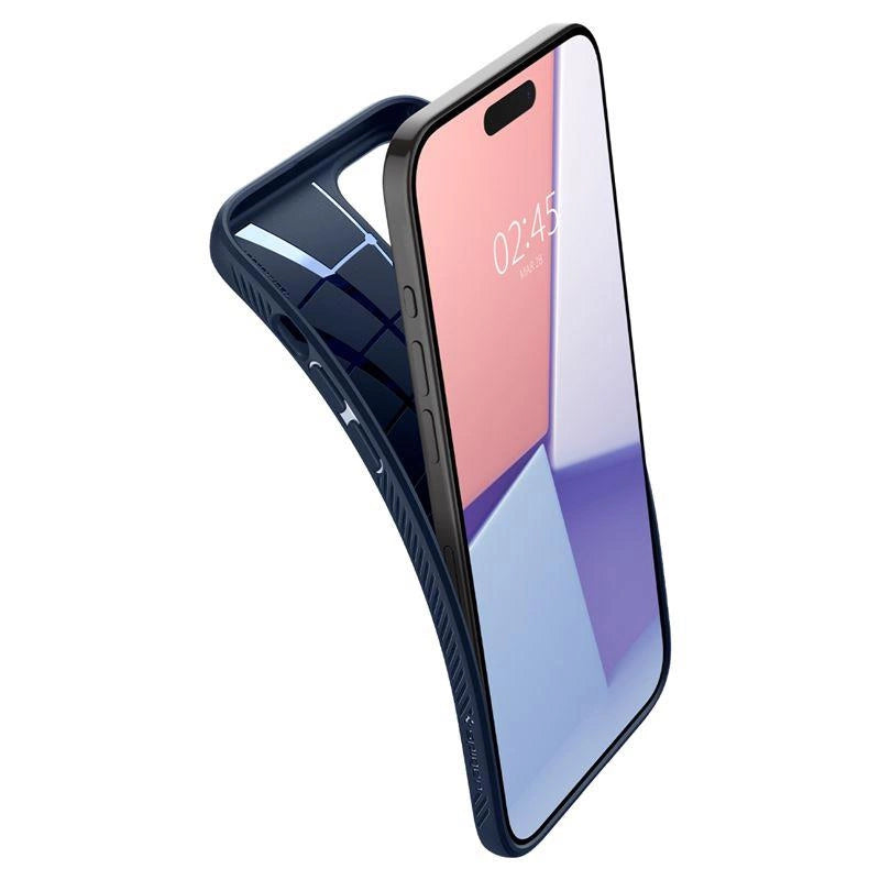 Spigen Liquid Air Case til iPhone 15 Pro Max - Blå