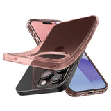 Spigen Crystal Flex Case til iPhone 15 Pro Max - Pink/gennemsigtigt