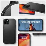 Spigen Liquid Air Case til iPhone 15 Plus - Matte sort