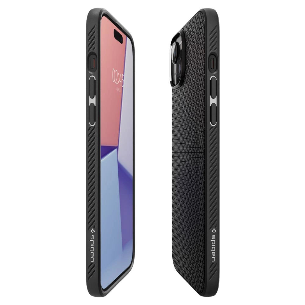 Spigen Liquid Air Case til iPhone 15 Plus - Matte sort