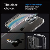 Spigen Crystal Hybrid iPhone 15 Pro Case - klar