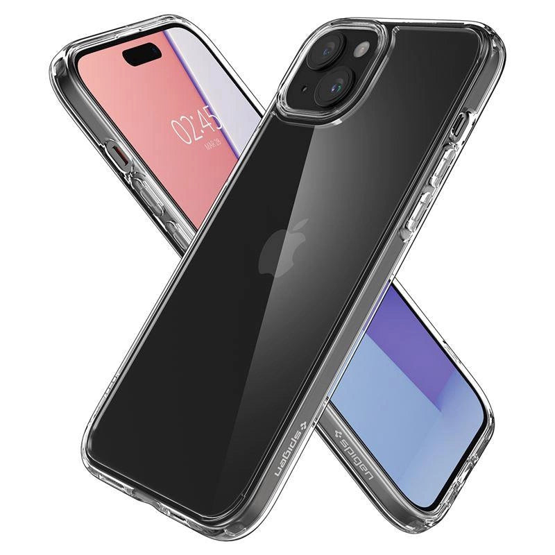 Spigen Crystal Hybrid iPhone 15 Plus Case - klar