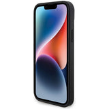 BMW Leather Carbon case for iPhone 15 Plus - black