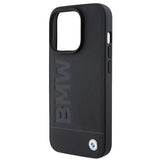 BMW læder Hot Stamp iPhone 15 Pro Max Case - sort