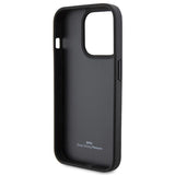 BMW læder Hot Stamp iPhone 15 Pro Max Case - sort