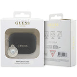 Guess GUAP2PGEHCDK case for AirPods Pro 2 cover - black Fixed Glitter Heart Diamond Charm