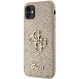Guess GUHCN61HG4SGD case for iPhone 11 / Xr - gold Glitter Script Big 4G