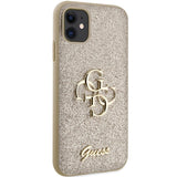Guess GUHCN61HG4SGD case for iPhone 11 / Xr - gold Glitter Script Big 4G