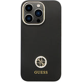 Guess GUHCP13LM4DGPK case for iPhone 13 Pro / 13 - black Silicone Logo Strass 4G