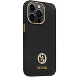Guess GUHCP13LM4DGPK case for iPhone 13 Pro / 13 - black Silicone Logo Strass 4G