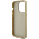 Guess Glitter Script Big 4G iPhone 15 Pro Case - Gold