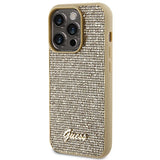 Guess Disco Metal Script case for iPhone 15 Pro - gold