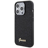 Guess Disco Metal Script case for iPhone 15 Pro - black