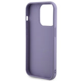 Guess Sequin Script Metal case for iPhone 15 Pro - purple