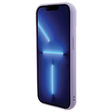 Guess Sequin Script Metallæske til iPhone 15 - lilla