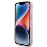 Guess Quilted Metal Logo Case til iPhone 15 - pink