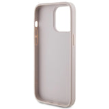 Guess 4G Metal Gold Logo case for iPhone 15 Pro Max - pink