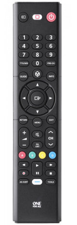 One For All TV Replacement Remotes URC1310 fjernbetjening IR trådløs Tryk på knapper
