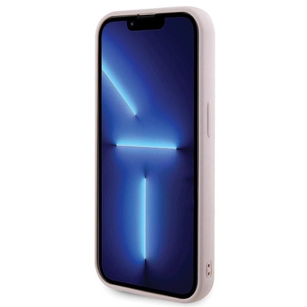 Guess Quilted Metal Logo Case til iPhone 15 Pro Max - pink