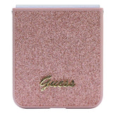 Guess Glitter Script case for Samsung Galaxy Z Flip 5 - pink