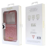 Guess Glitter Script case for Samsung Galaxy Z Flip 5 - pink