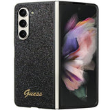 Guess Glitter Script-kasse til Samsung Galaxy Z Fold 5 - sort